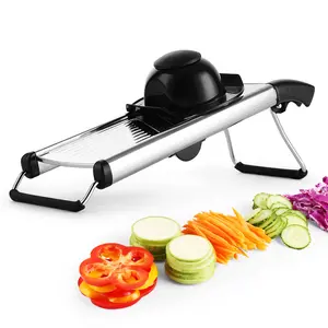 Multifunctional Stainless Steel Vegetable Cutter Slicer Adjustable Safe Slice Grater Food Potato Onion French Fry Cutter