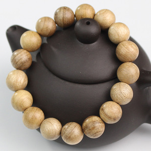 Pulsera de madera de alcanfor de 12 mm con un solo lazo, cuentas de joyería unisex para uso diario y colección - Product Image 2