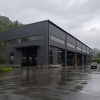 Entrepôt préfabriqué à structure métallique de couleur personnalisée, bâtiment à ossature portique, usine de fabrication de Chongqing