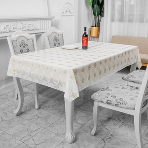 <span class=keywords><strong>Mantel</strong></span> DE BODA <span class=keywords><strong>Rectangular</strong></span> <span class=keywords><strong>grande</strong></span> de 137 CM Manteles elegantes de PVC blanco - Product Image 5