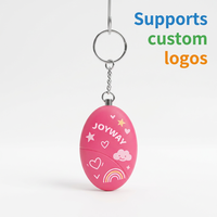 Porte-clés d'alarme personnel publicitaire avec logo OEM, mini sirène de sécurité SOS avec anneau porte-clés pour clients