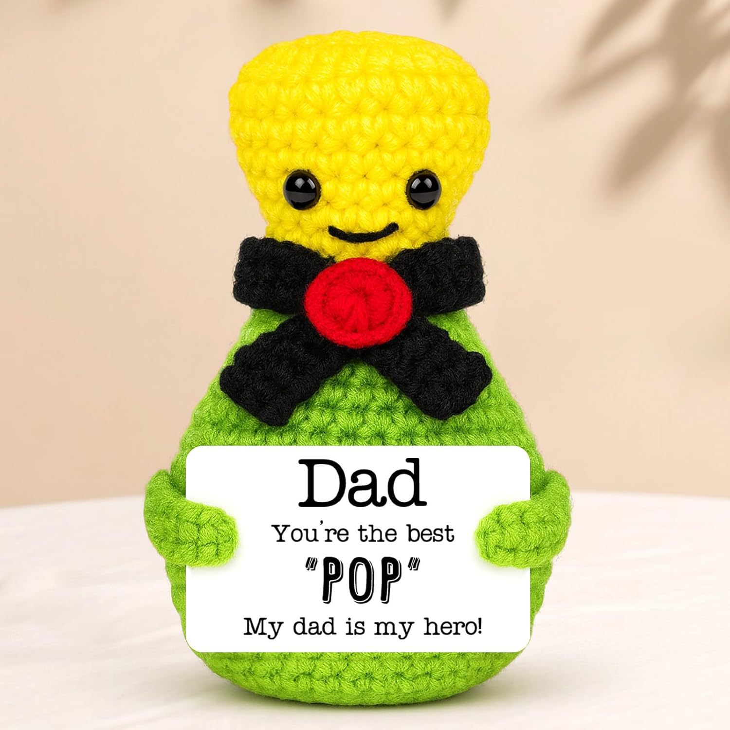 Poupée de champagne au crochet pour papa