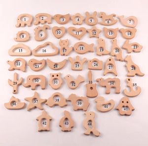 Mordedor <span class=keywords><strong>de</strong></span> Madera Natural <span class=keywords><strong>de</strong></span> Alta Calidad, Sin Acabado, con Forma <span class=keywords><strong>de</strong></span> Animales Tallados, para Bebés - Product Image 5