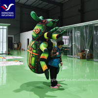 Insectes gonflables de parade avec prise d'installation durable et facile de ventilateur intégré alimentée