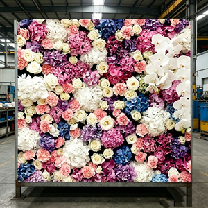 Thick Dense <b>Flower</b> <b>Wall</b> <b>Panel</b> For Wedding Photo Area Ceremony Backdrop And Banquet Decor - Product Image 1