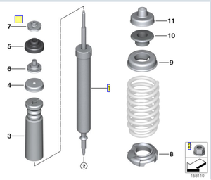 33526771725 3352 6771 725 33 52 6 771 725 <span class=keywords><strong>E90</strong></span> E91 Convient pour <span class=keywords><strong>BMW</strong></span> <span class=keywords><strong>E90</strong></span> E91 <span class=keywords><strong>amortisseur</strong></span> <span class=keywords><strong>arrière</strong></span> autres amortisseurs - Product Image 4