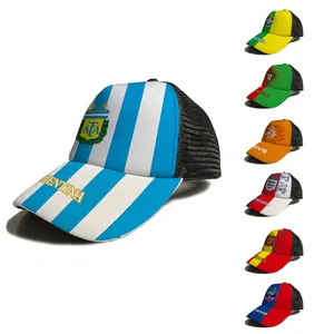 Custom embroidery football Team France Portugal Football National Team Flag Soccer fans Hat Baseball Caps