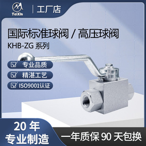 วาล์วบอลแรงดันสูง TaiXin KHB2K-ZG ผลิตจากเหล็กกล้าคาร์บอน แบบปรับค่าได้ด้วยมือ สำหรับน้ำ 700 psi - Product Image 3