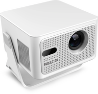 Projecteur intelligent HY320max de JUNUO Factory Supply, résolution native 1080P, 400 ANSI lumens, multimédia, double WiFi, Bluetooth, home cinéma.