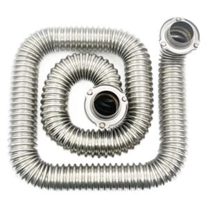 Stainless Steel Corrugated Pipe With Flange And Silicone Gasket For Commercial Kitchen Steamer Parts 45 50 60 - Product Image 2