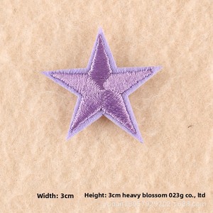 Small Five-Pointed Star <span class=keywords><strong>Patch</strong></span> Computador Bordado Logo PVC Lace Decoração para Vestuário Sapatos Chapéus Sacos Acessórios Jóias - Product Image 6