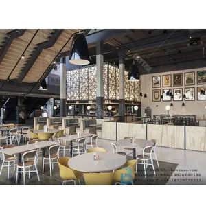 Equipamento comercial de design moderno para café, bar, decoração, balcão de cafeteria