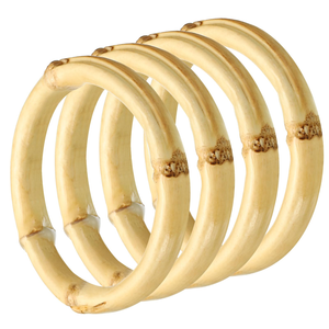 Bamboo Rings Handles Purse Crafting Purse Handles Handbag Handles for DIY Making, Diameter 12/14/15 cm - Product Image 3
