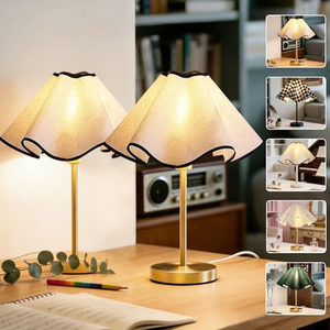 Lampe sans fil de luxe de qualité hôtelière en fer avec abat-jour en tissu pour la restauration fine, les mariages et la décoration d'hôtels - Product Image 4