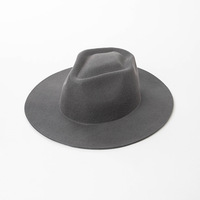 Chapeau Fedora en feutre 100% laine, couleur unie camel, à large bord, dessiné à la main, uni, unisexe, pour occasions formelles, décontractées, fêtes, extérieur et habillées