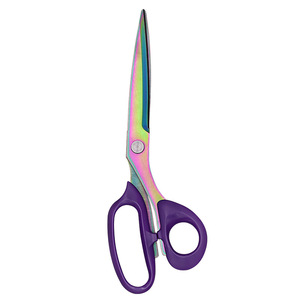Lu Ban's Work Tailor Scissors Stainless Steel <b>Titanium</b> Plated Embroidery Cutting Fabric Lace Garment Scissors 2 Inch Opening - Product Image 4
