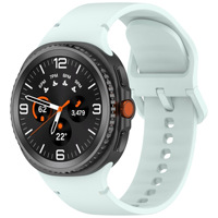 Bracelet de montre en silicone ondulé avec surpiqûres de couleur unie, bracelet de remplacement style officiel pour Samsung Galaxy Watch8 / Watch8 Classic
