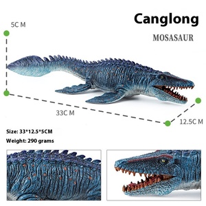 ของเล่นรูปสัตว์ยุคก่อนประวัติศาสตร์แบบจูราสสิกเหมือนจริงไดโนเสาร์โครนอซอรัสโมซาซอรัส dunkleosteus plesiosaur พลาสติก - Product Image 2