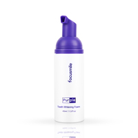 Dentifrice en mousse violette de marque privée Mousse dentaire blanchissante à la menthe poivrée blanche neige Mousse V34
