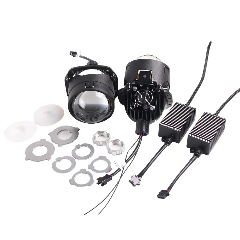 USA Best-Selling Sanvi S8 2.5 Inch Bi-LED Project Lens Headlight Lossless Installation Car Lamp Lighting System