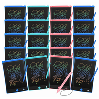 Tablette d'écriture et de dessin électronique effaçable 8,5 pouces, colorée, pour l'apprentissage et le jeu, avec logo personnalisé pour emballage