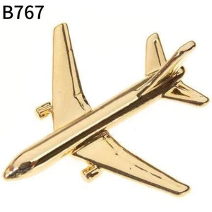 Biểu tượng tùy chỉnh 3D Máy bay mô hình Trâm huy hiệu tiên tiến Kinh doanh Quà Tặng thủ công mỹ nghệ kim loại với pin - Product Image 1