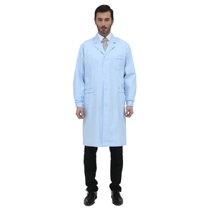 Uniformes de soins infirmiers médicaux uniformes de médecin à manches courtes ensembles de gommage clinique à manches longues hauts pantalons blouse de laboratoire uniforme bleu - Product Image 2