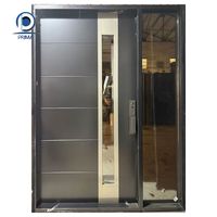 Puerta Contemporánea Prima de Acero Inoxidable Resistente a la Humedad con Malla de Fibra de Vidrio para Supermercados, Casas de Campo y Uso en Exteriores