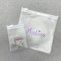 Bolsa con cierre de cremallera para joyería, bolsas pequeñas de PVC, Mini bolsa con cremallera esmerilada, logotipo impreso personalizado, impresión de plástico, bolsa de plástico transparente para gafas