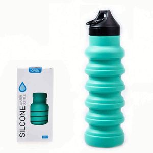 Botella de Agua Plegable de Silicona, Superventas Transfronteriza, con Tapa Abatible a Prueba de Fugas - Product Image 3