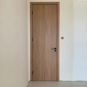 ประตูไม้ไม้อัดออกแบบเรียบง่ายห้องนอนการตกแต่งภายในที่ทันสมัยประตูไม้ร่วมสมัยประตูภายในสำหรับบ้าน - Product Image 5