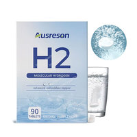 Ausreson Comprimés d'eau à l'hydrogène moléculaire H2 personnalisés OEM, à dissolution rapide, supplément cérébral, 12ppm