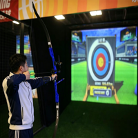 Juego de Tiro con Arco, Máquina de Juego de Tiro con Proyección Interactiva para Niños, para Zonas de Entretenimiento en Interiores