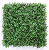 50*50 intérieur extérieur buis artificiel feuille vert panneau plantes verticales mur gazon artificiel mur pour la décoration de jardin