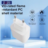 Chargeur USB Type-C PD 20W avec prise européenne, prix de gros ZUZG, norme européenne, certification CE, chargeur de téléphone portable, adaptateur EU