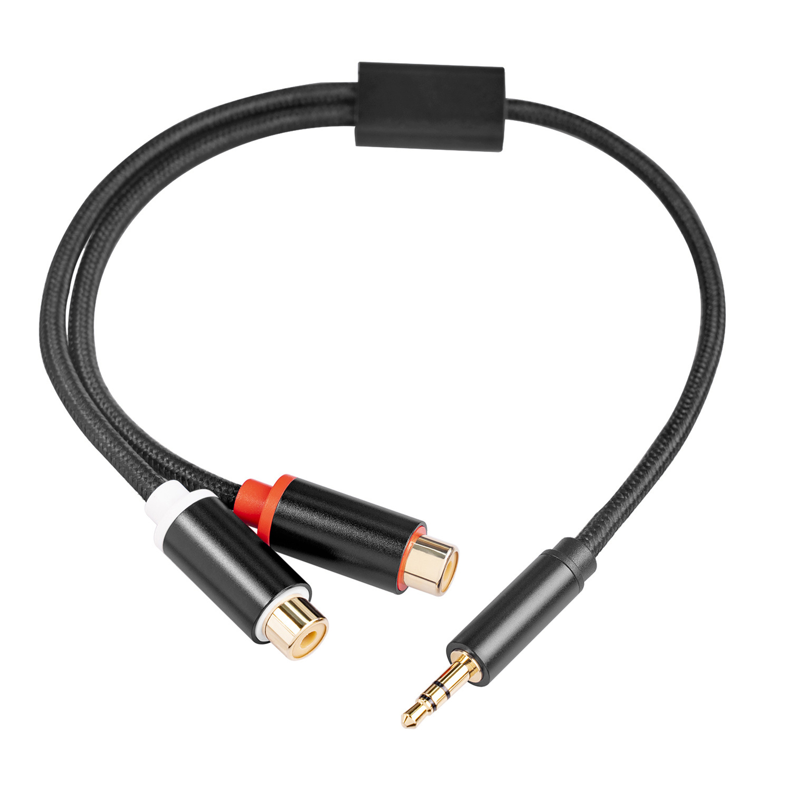 Cable Audio RCA A 3.5mm Mono - Pack De 2, 6 Pies (1.8m), Para Conectar Subwoofer, Barra De Sonido, Preamplificador