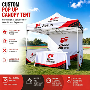 Tente publicitaire personnalisée imprimée pour l'extérieur, tente pop-up de 10x10 pieds, imperméable, pour la plage, avec logo, pour les salons professionnels - Product Image 1