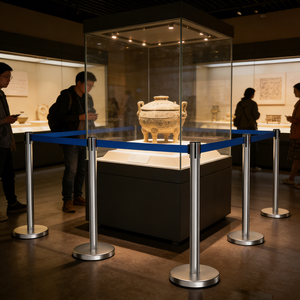 Wholesale Custom Logo <strong>Retractable</strong> Belt <strong>Barrier</strong> Security Stanchion Portable Queue <strong>Barrier</strong> for Airport &amp; Event Management - Product Image 4