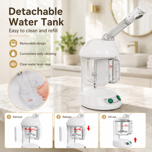 Professional Electric Nano Ionic Facial <b>Steamer</b> with Hot Mist & Sauna for Deep Cleansing & Skin Hydration Car & Outdoor Use - Product Image 6