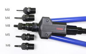 Venta al por mayor de fábrica: Herramientas de remachado manual M3 - M8 para tuercas remachables y remachadoras de mandril - Product Image 2