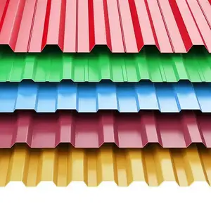Factory Seller Metal Galvanized Roofing Sheet Zinc Color Coated Corrugated Steel Sheet