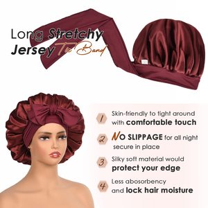 <span class=keywords><strong>Bonnet</strong></span> en satin personnalisé <span class=keywords><strong>Bonnet</strong></span> en soie <span class=keywords><strong>pour</strong></span> femmes qui dorment <span class=keywords><strong>Bonnet</strong></span> <span class=keywords><strong>de</strong></span> <span class=keywords><strong>cheveux</strong></span> <span class=keywords><strong>bonnet</strong></span> <span class=keywords><strong>de</strong></span> <span class=keywords><strong>nuit</strong></span> écharpe <span class=keywords><strong>pour</strong></span> <span class=keywords><strong>cheveux</strong></span> <span class=keywords><strong>bouclés</strong></span> avec bande <span class=keywords><strong>de</strong></span> cravate noir - Product Image 5