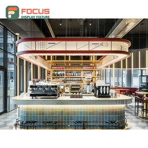 High Capacity Coffee Merchandise Display Rack Matte Black Finish Cup Lid Display Area Bakery Cafe Display Rack - Product Image 3