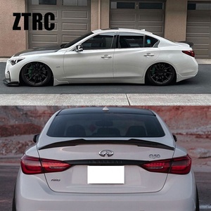 สำหรับ Q50 Q50S Q50L สไตล์ PSM คาร์บอนไฟเบอร์แท้สปอยเลอร์ท้ายรถปีก2013-2024 - Product Image 2