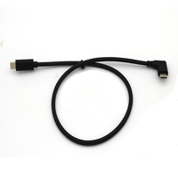 Cable USB 3.0 OTG Tipo C de Alta Velocidad 10Gbps, Adaptador USB C en Ángulo Recto de 90 Grados para Laptop, Tablet y Smartphone