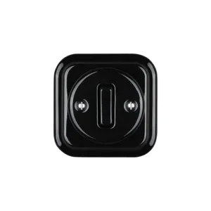 Popular in European Flush Mounted Wall Light Switch Luxury Vintage Black Home Switch with CE