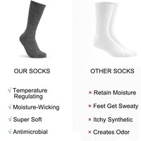 Calcetines deportivos de invierno Calcetines de alpaca que absorben la humedad para senderismo