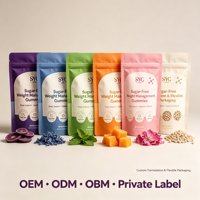 Gummies SYC BIO sans sucre pour la gestion du poids, 60 unités, avec mélatonine et L-théanine, soutien du sommeil, bien-être nocturne, santé quotidienne