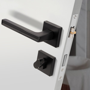 Poignée de porte de luxe au design moderne B9-2002, quincaillerie en alliage de zinc, serrure à cylindre à bon prix pour usage domestique, vente en gros d'usine - Product Image 4