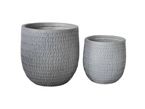 Vaso per Piante in Fibra Grande, Leggero, Elegante ed Ecologico con Foro <span class=keywords><strong>di</strong></span> Drenaggio per Uso Interno ed Esterno, Sala da Pranzo, Pavimento, Stile Moderno Rustico - Product Image 6